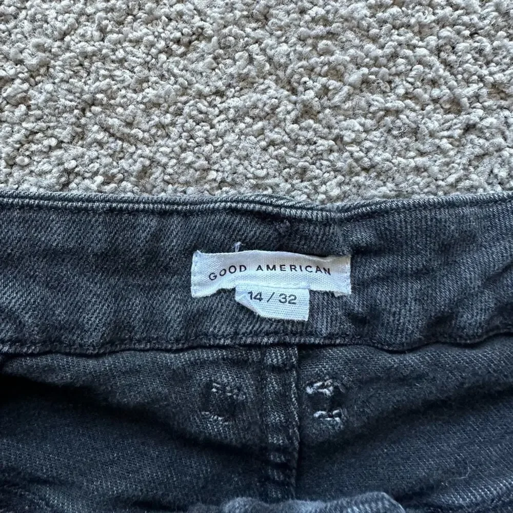 Good American Good Curve Denim Shorts
